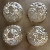 4 vintage champagne glasses