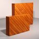 Vintage 1960s beechwood room divider with elegant slatted design