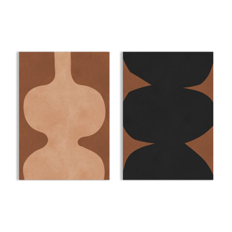 2 abstract art prints. Format (50x70cm)