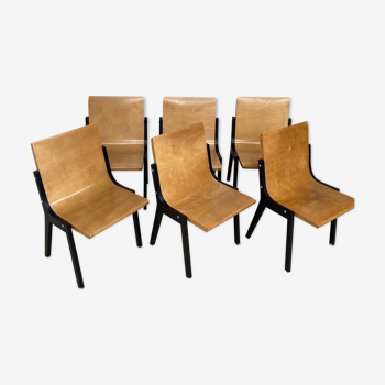 Set de 6 chaises de Ronald Rainer
