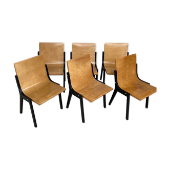 Set de 6 chaises de Ronald Rainer