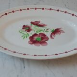 Oval dish Digoin Sarreguemines model "Madelon" years 30-40