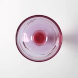 Large Vintage Murano Bicolor Wine Goblet / Murao / Italy / 1980s