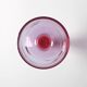 Large Vintage Murano Bicolor Wine Goblet / Murao / Italy / 1980s