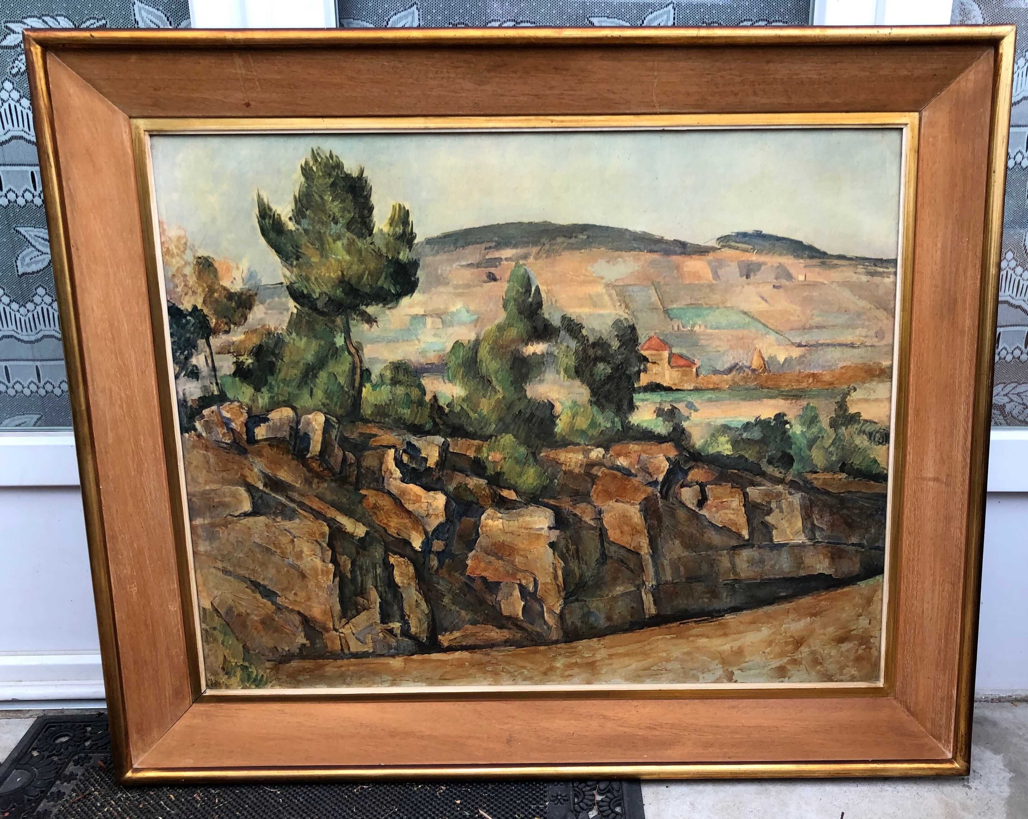 Oil on canvas: landscape