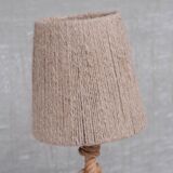 French mid-century rope table lamp