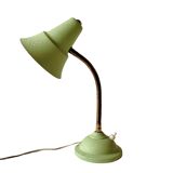 Metal and brass cocotte desk lamp - 1950