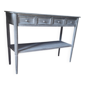 Console en bois léger - gris