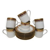 6 tasses à café signées "Jammet Seignolles"