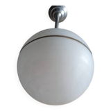 Plafonnier suspension art deco / boule verre 1940