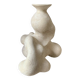 Vase grès blanc brut
