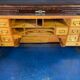American roll-top desk, solid oak, Czechoslovakia, 1930s