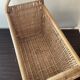 Vintage magazine rack in rattan and wicker