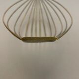 Minimalist Brass Fruit Bowl Shell by Carl Auböck, Austria, 1950s