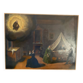 Ex-voto on wood, 20th century