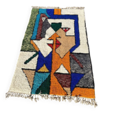 Handmade Colourful Moroccan Wool Rug – Authentic Berber Art & Vibrant Design