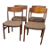 Set of 4 vintage teak dining chairs