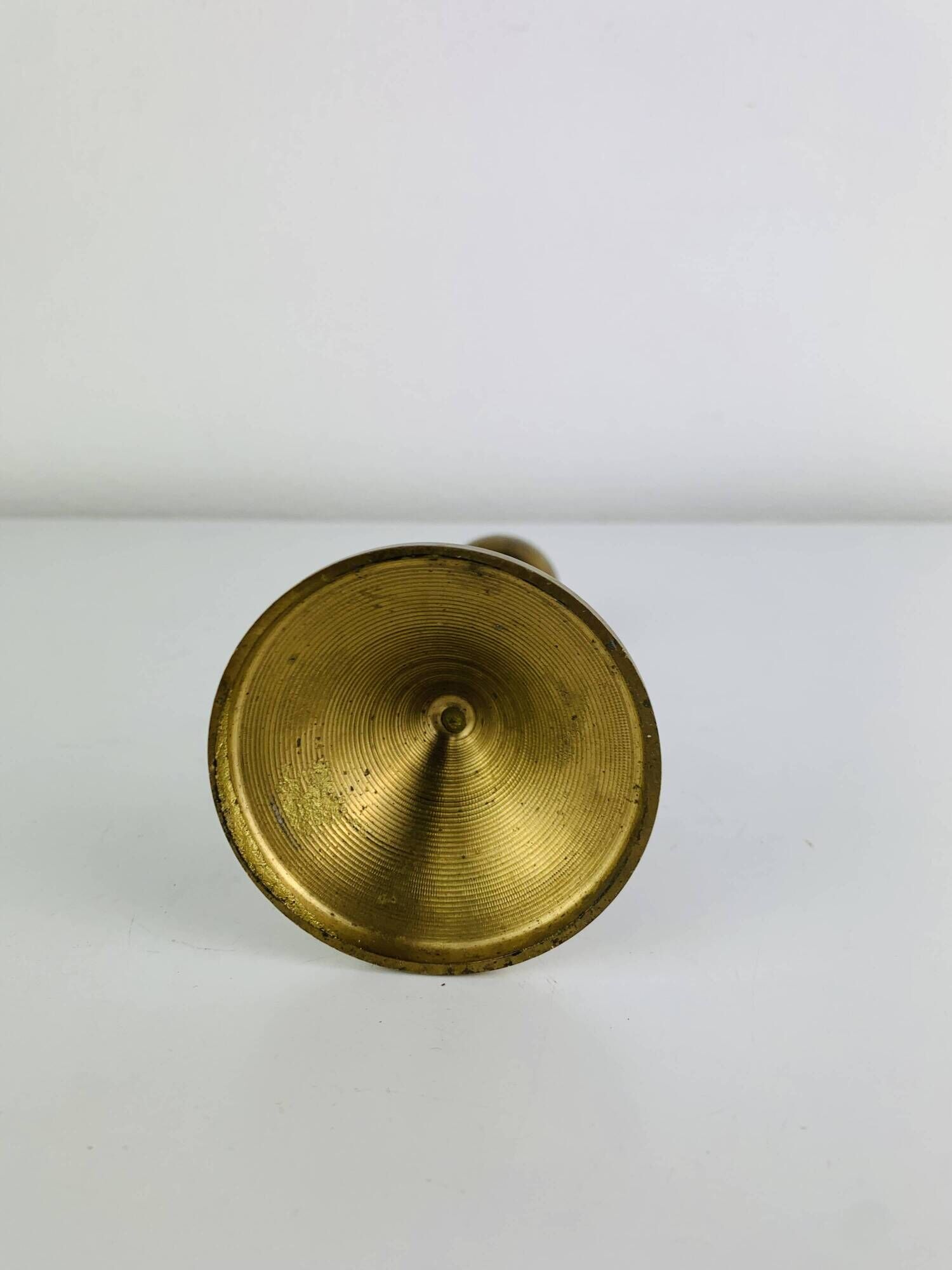 Scandinavian brass candlestick, 1960s, vintage