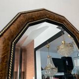 Large vintage Italian wooden mirror