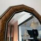 Large vintage Italian wooden mirror