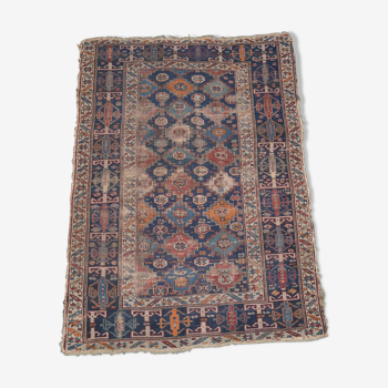 Tapis tchi-tchi Tchétchénie caucase 123 cm x 174 cm milieu du XIXème siècle