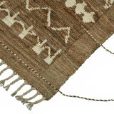 Handwoven Tribal One of a Kind 206 cm x 308 cm Brown Wool Carpet