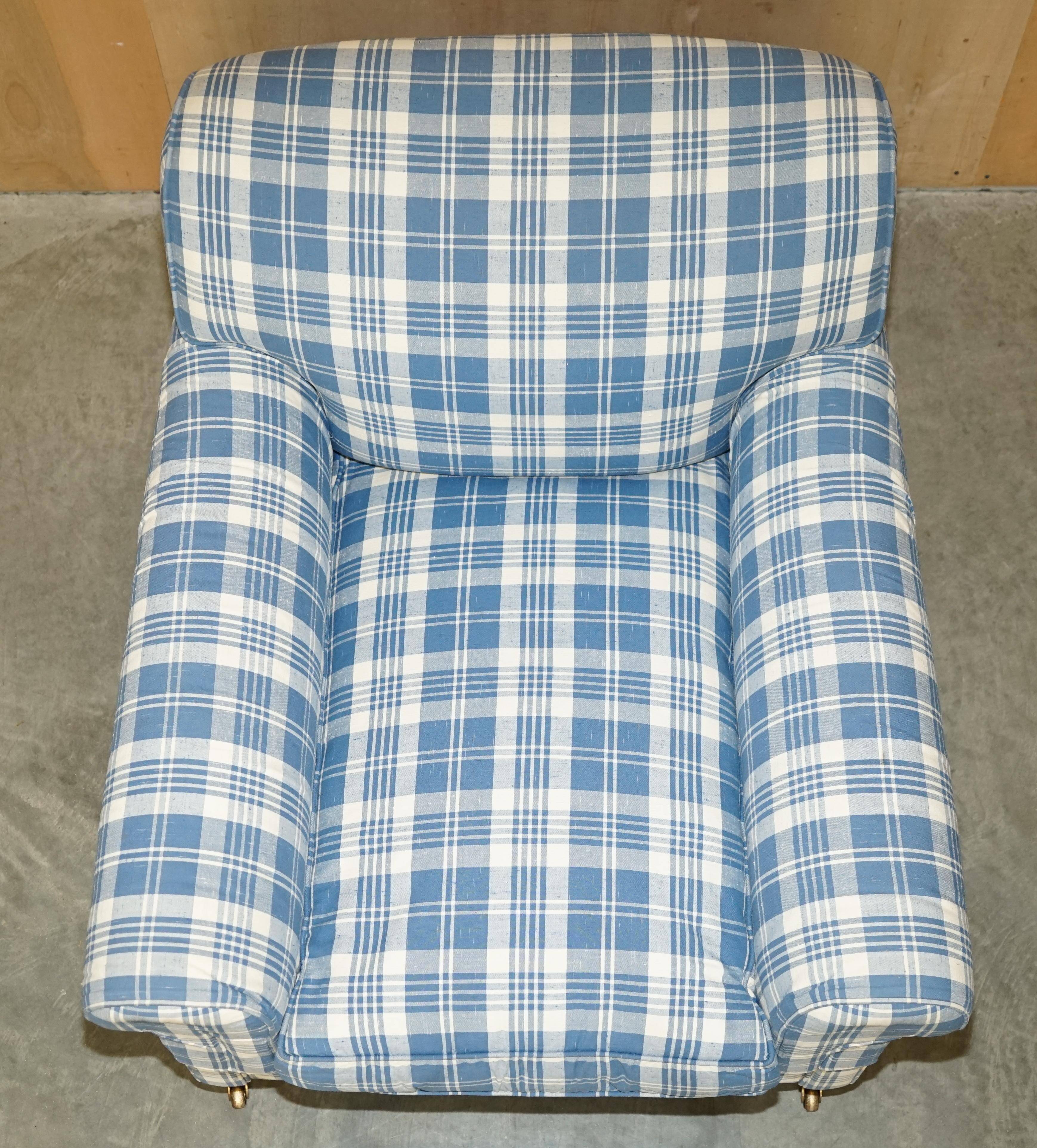 Signature Chelsea Armchair on Wheels with Twisted Armrests Large Model George Smith
