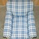 Signature Chelsea Armchair on Wheels with Twisted Armrests Large Model George Smith