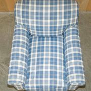 Signature Chelsea Armchair on Wheels with Twisted Armrests Large Model George Smith