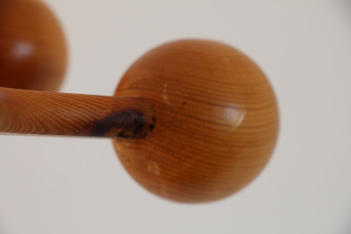 Scandinavian pine coat rack 1970