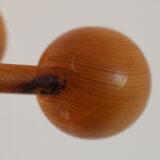 Scandinavian pine coat rack 1970