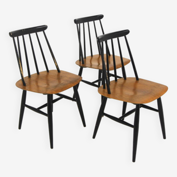 Set de 3 chaises scandinave "Fanett", Ilmari Tapiovaara, Suède, 1960