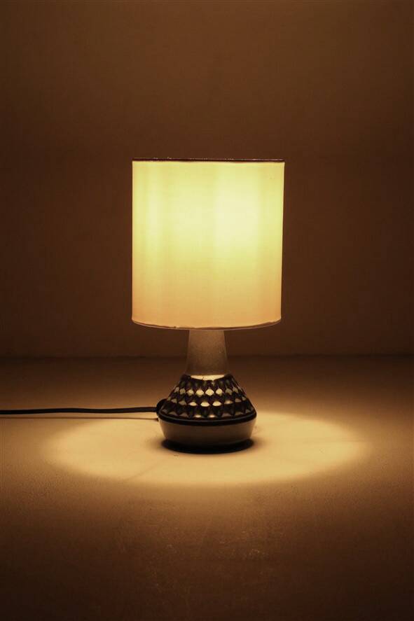 Danish “Blue Series” table lamp by Einar Johansen for Søholm, 1960s