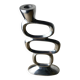 Circle candlestick by Matthew Hilton, aluminium, 1980s