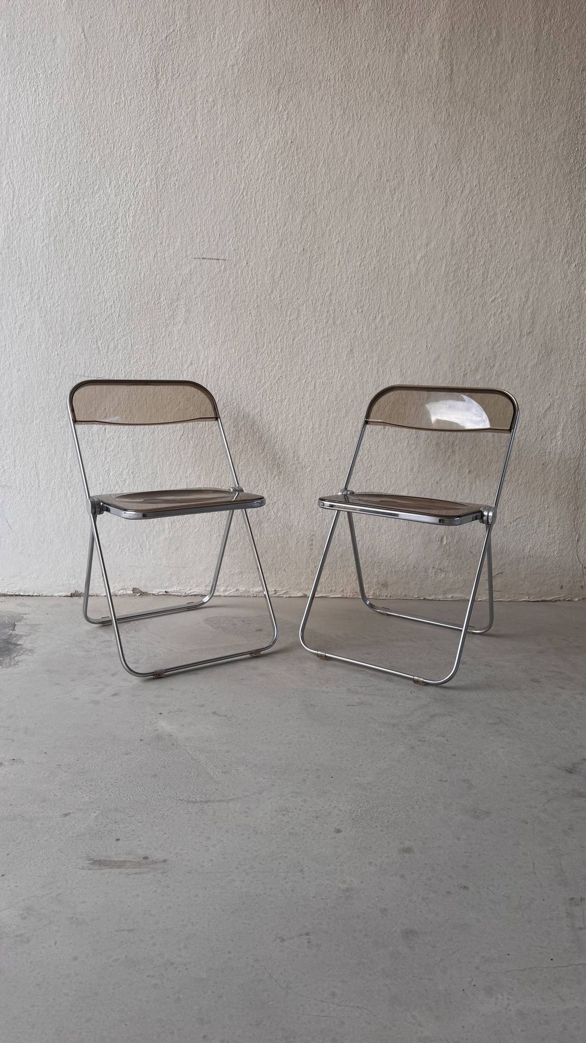 Paire de chaises Plia - Giancarlo Piretti