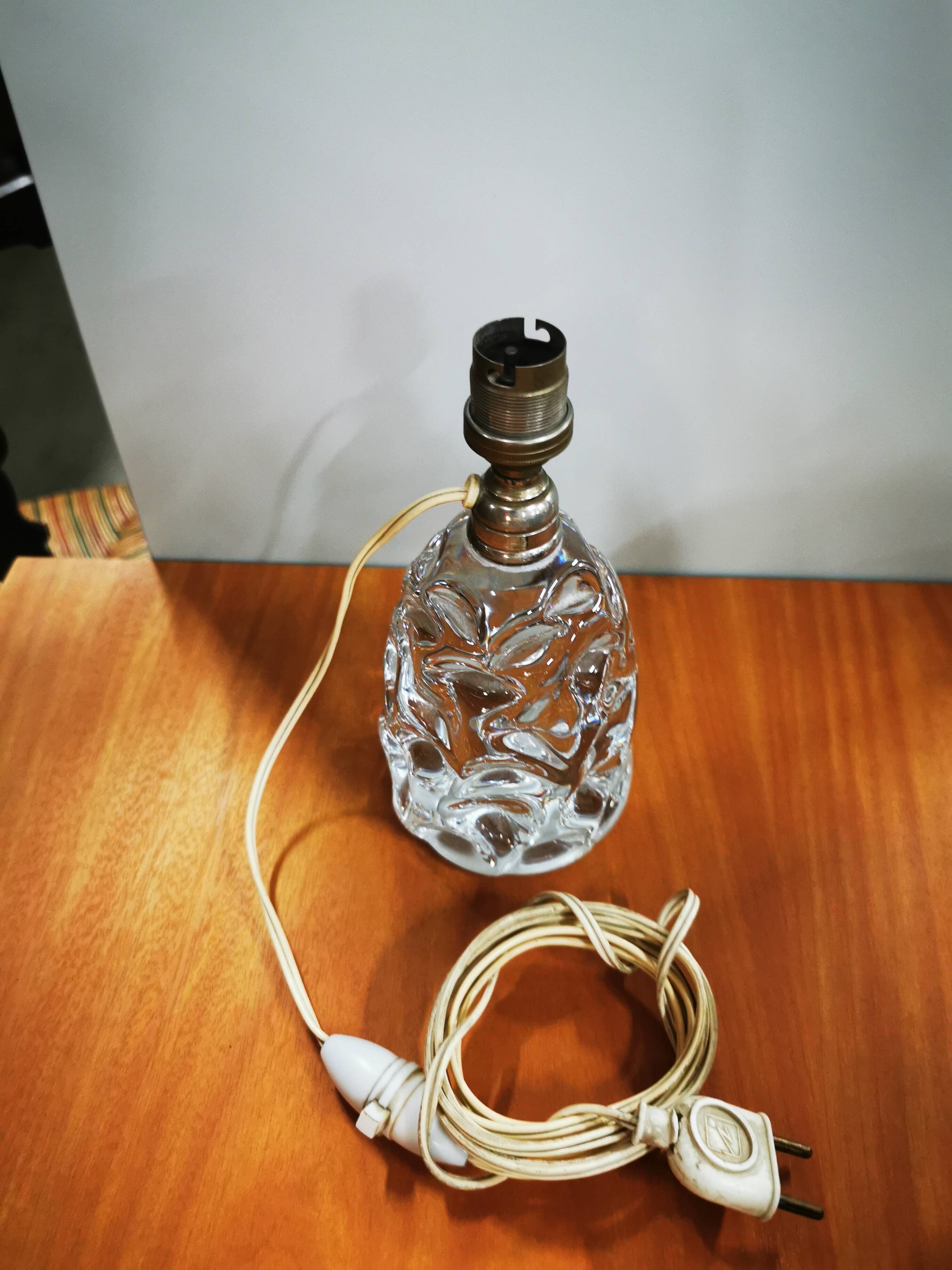 Antique Baccarat bedside lamp