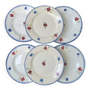 Lot de 6 assiettes Digoin - sarreguemines