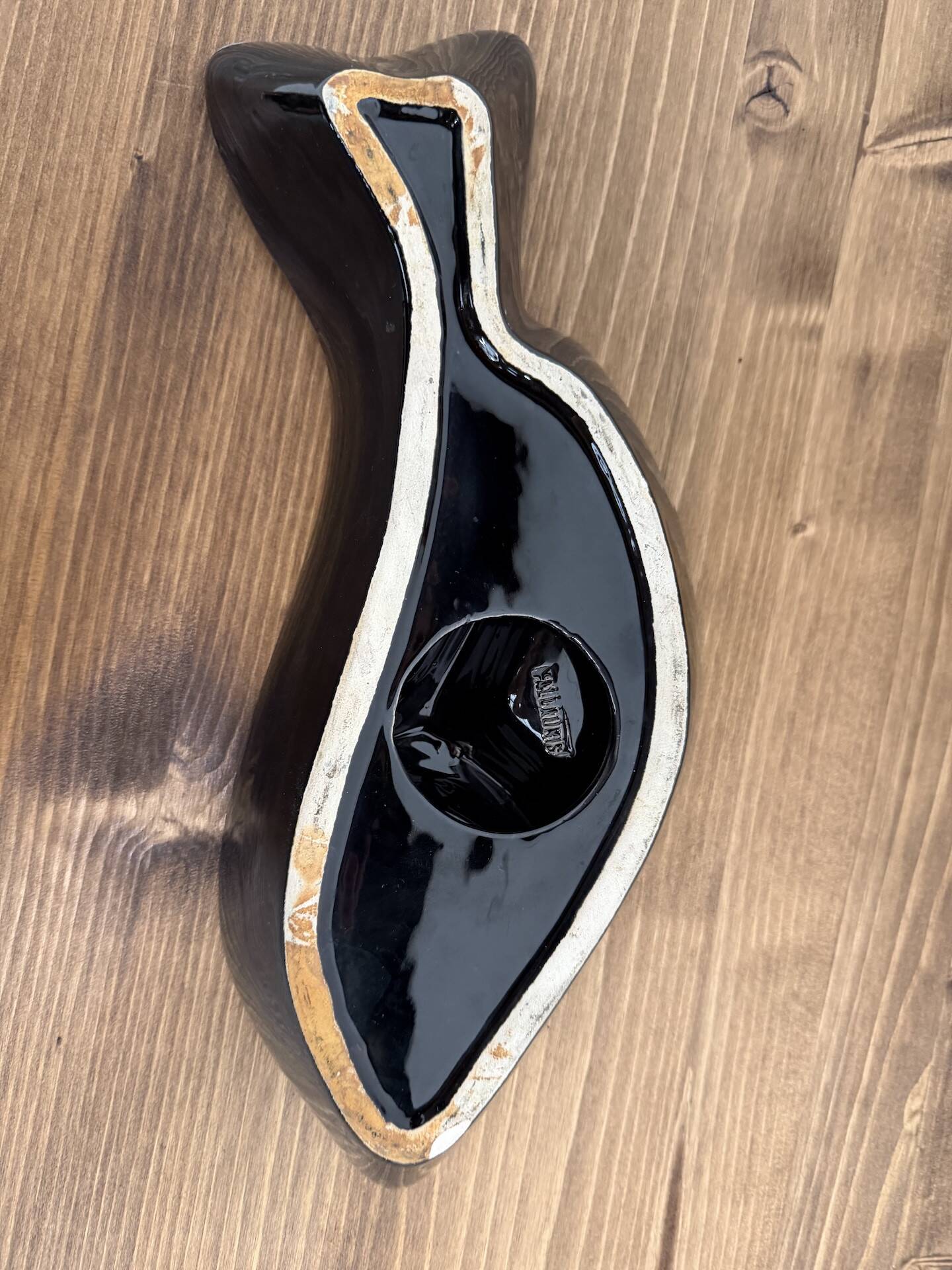 Empty pocket dish "Fish" in Vallauris ceramic from the 1950s-1960s.