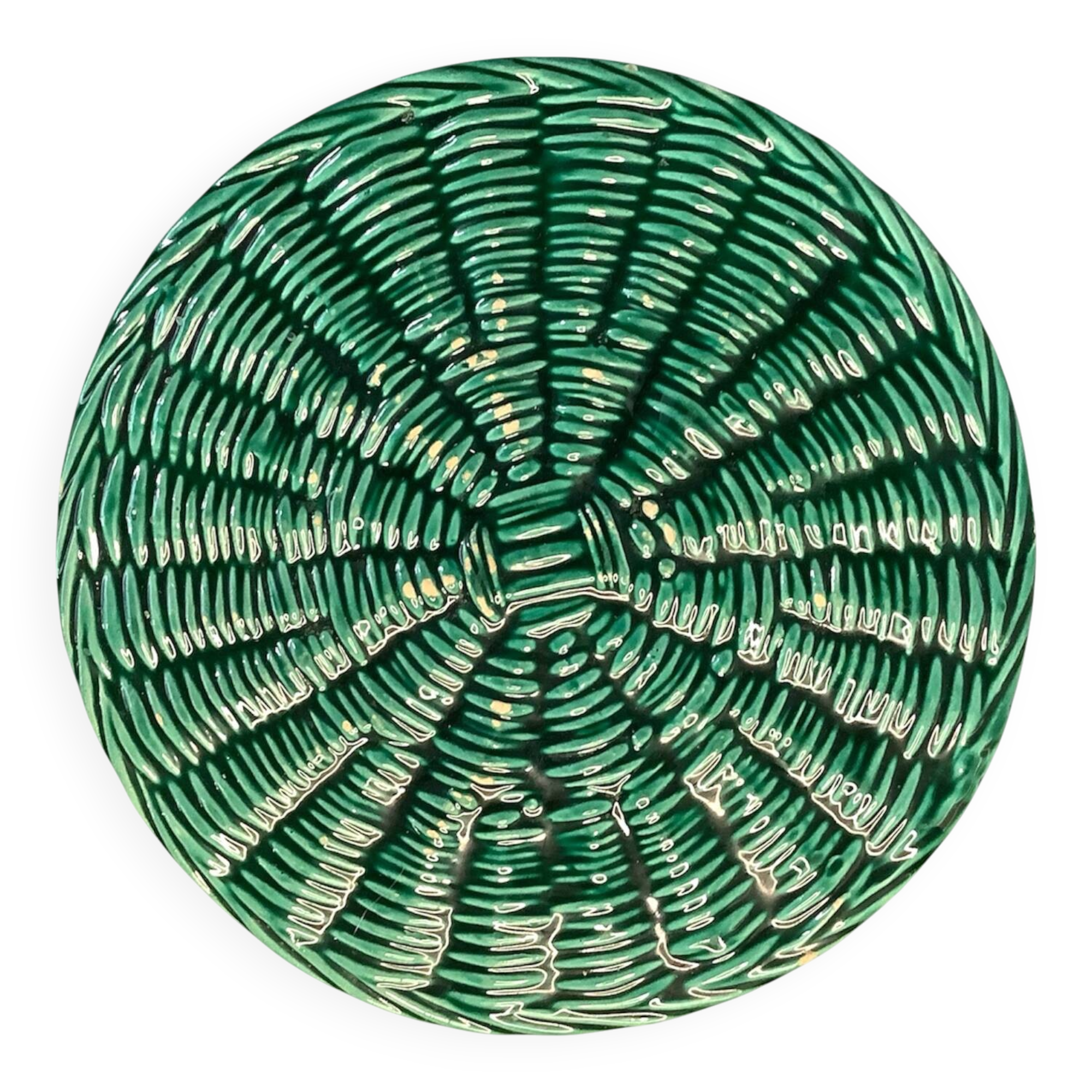 Antique trivet in earthenware – FPP Vallauris – woven decoration v