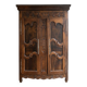 Large antique carved solid wood wardrobe