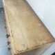 Vintage solid pine English trade counter furniture