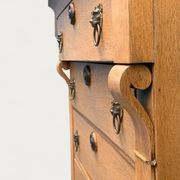 High Empire chest of drawers in solid raw oak