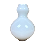"Leonardo" rounded white glass vase