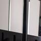 Pair of wall hangers with vintage 70s mirrors italian design