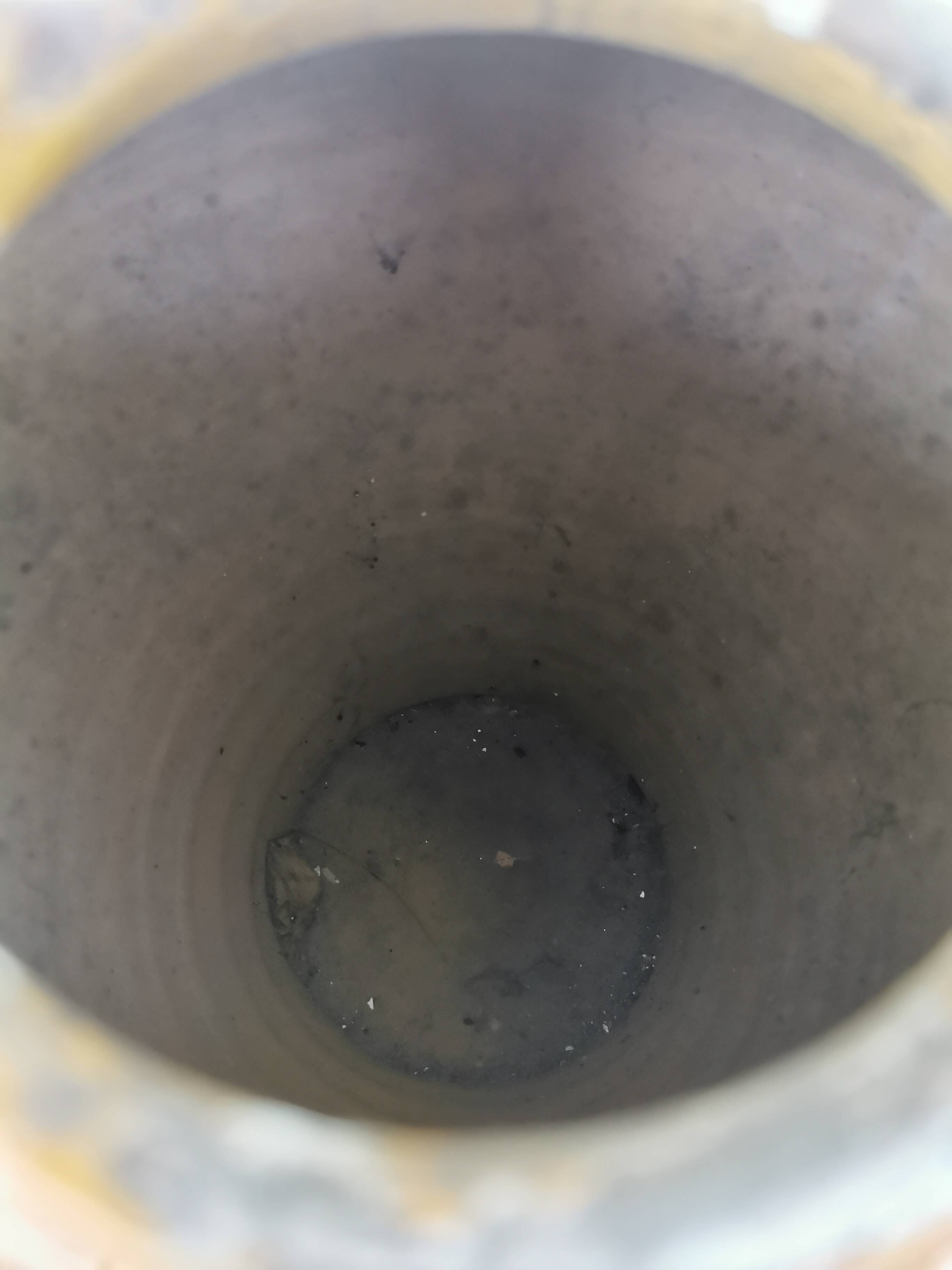 Yellow stoneware jug
