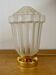 Vintage art deco globe table lamp in frosted glass