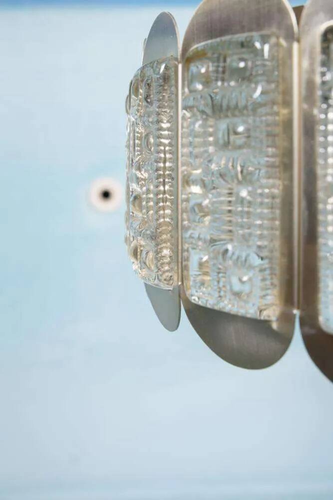 Vintage suspension light, Danish design from the 1960s, Regency style.