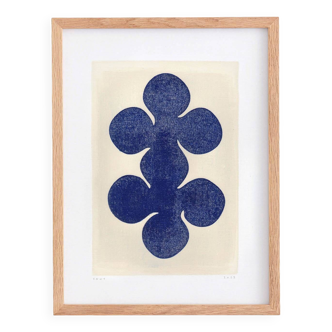Original painting - LIV - 30x40cm - midnight blue - signed Eawy