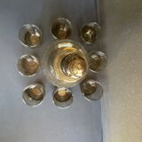 Liquor service smoked glass