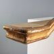 Golden wooden cornice with rocaille carving